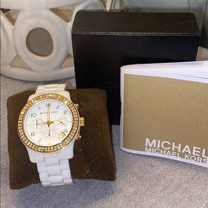 Michael Kors White Ceramic Ladies Watch MK5237